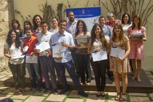Ganadores del certamen 'Jóvenes periodistas'.
