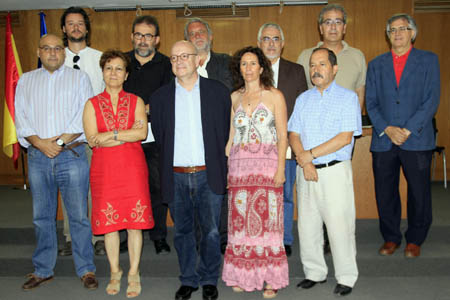 Foto de familia de la constitución de la Plataforma por los Derechos de Autor de los Periodistas.