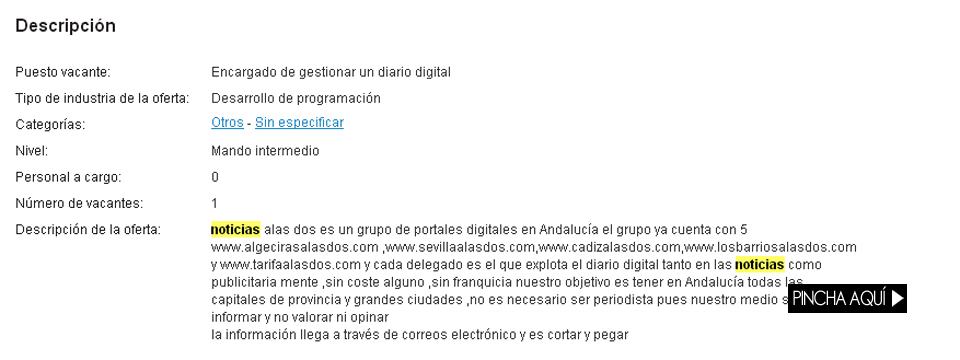 Diario digital sin periodistas, con información de "cortar y pegar"