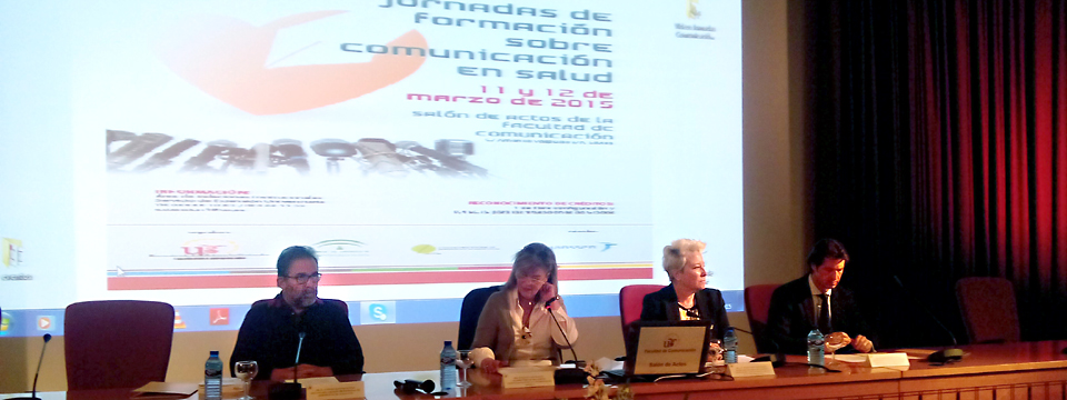 Un momento de las jornadas sobre comunicación en salud, celebradas en la Facultad de Comunicación de Sevilla.