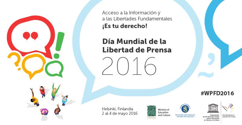 3 de mayo, Día Mundial de la Libertad de Prensa. Es tu derecho. ¡Reivindícalo!