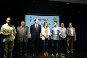 El reportero de La Sexta Carlos Prado recibe el III Premio Befesa de Periodismo Medioambiental