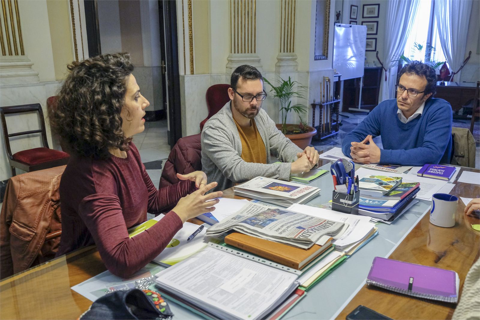 González recibe a la nueva directiva del CPPA en Cádiz