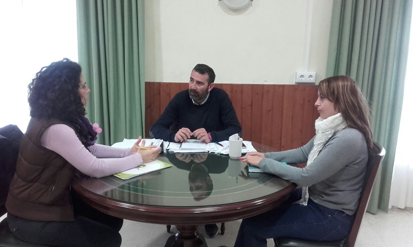 El alcalde de Alcalá de Los Gazules recibe al Colegio de Periodistas