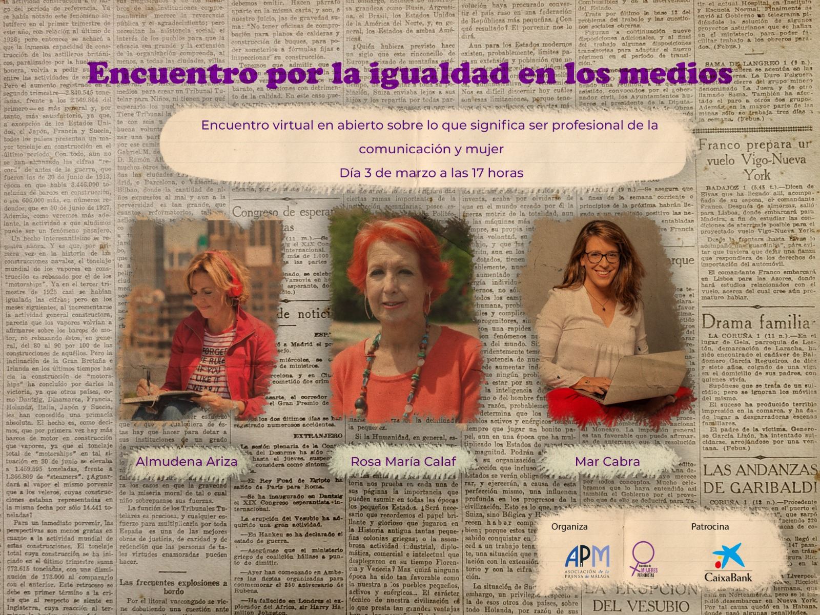La Asamblea de Mujeres Periodistas de Málaga denuncia las dificultades para alcanzar puestos de responsabilidad