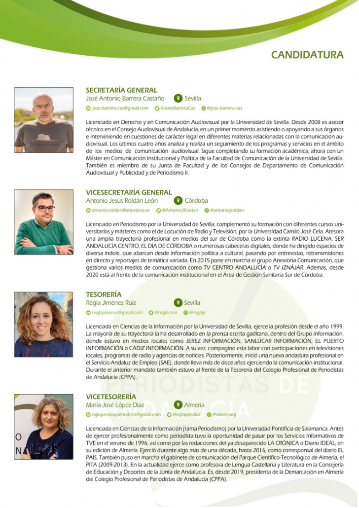 candidatura junta de gobierno 2