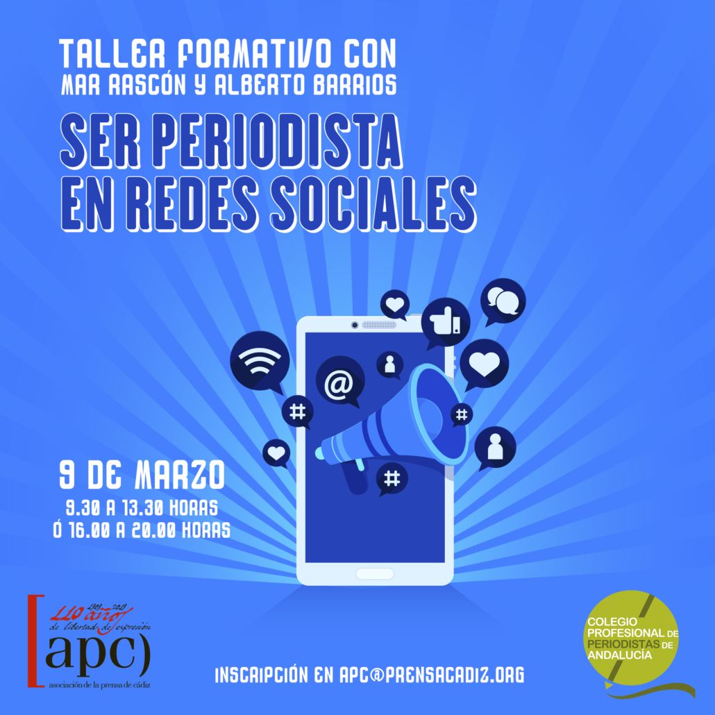 El CPPA y la APC organizan el taller 'Ser periodista en redes sociales'
