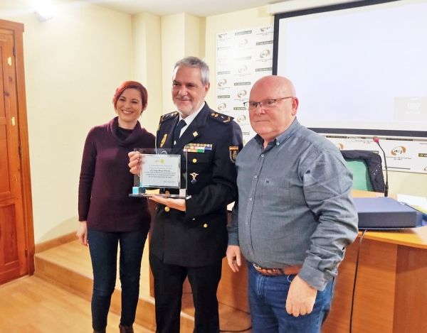 Reconocimiento a Diego Moya, portavoz de la Policía Nacional en Jaén