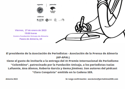 El próximo 27 de enero se entrega el XI Premio Colombine