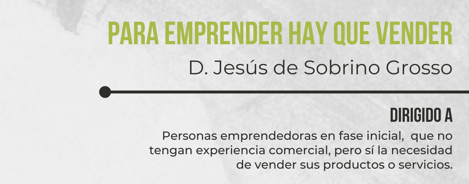 Curso ‘Para emprender hay que vender’ en el CU San Isidoro