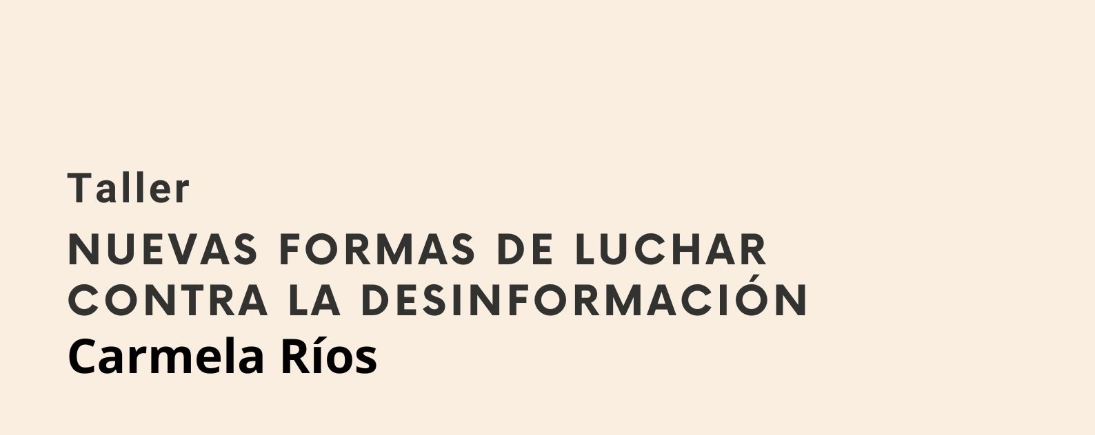 Charla taller ‘Nuevas formas de luchar contra la desinformación’ en Cádiz