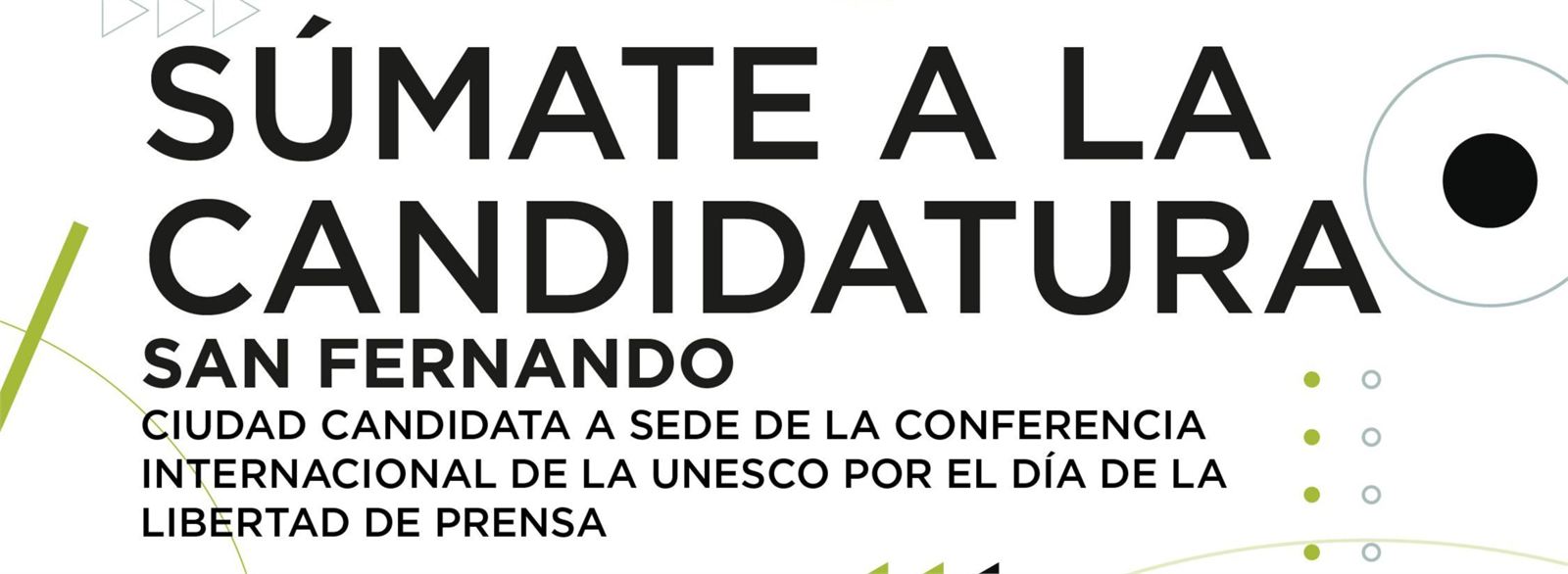 El Colegio de Periodistas anima a la ciudadanía a hacer suya la candidatura de San Fernando a sede de la Conferencia Mundial de Libertad de Prensa de la Unesco