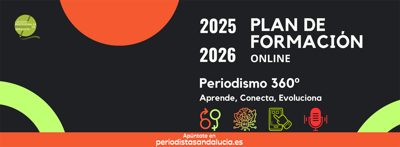 El Colegio de Periodistas de Andalucía incrementa en más de un 67% la participación en su Plan de Formación en 2025