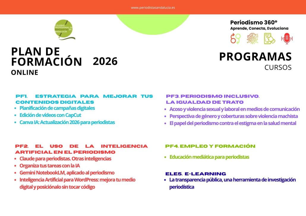 más de cien horas en IA, contenidos digitales, educación mediática y transparencia