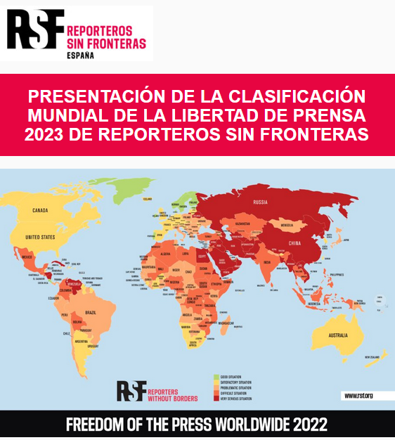 reporteros sin fronteras Libertad de Prensa 2023